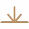 Ekena Millwork Saratoga Timber Gable Bracket, Western Red Cedar, 96"W x 56"H x 5 1/2"D x 5 1/2"F, 14/12 Pitch GBW096X56X0606SAR00SWR - alternate 1